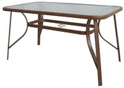 Τραπέζι Κήπου Rio Ε2502,3 140x80x71cm Brown