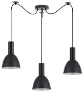 Φωτιστικό Οροφής Adept Tube 77-8549 40x40x300cm 3xE27 60W Black Homelighting