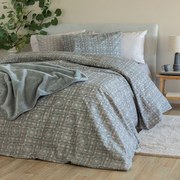 Σεντόνια FB0228 (Σετ 4τμχ) Green-Beige Palamaiki Υπέρδιπλo 240x265cm 100% Βαμβάκι