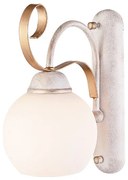 Απλίκα Τοίχου Aca Foyer DL11691W White/Antique Gold