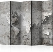 Διαχωριστικό με 5 τμήματα - Map and letter II [Room Dividers]