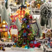 Χριστουγεννιάτικο Διακοσμητικό Με Led - Μουσική - Κίνηση (27x21.5x39) F-R Santa Tree 208886