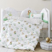 Παπλωματοθήκη Κούνιας (Σετ 110x145) 2 Όψεων Nima Safari Friends