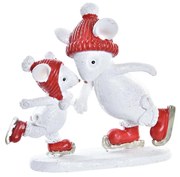 Χριστουγεννιάτικο Στολίδι DKD Home Decor Ποντίκι Ρητίνη (9,5 x 3,5 x 9 cm)