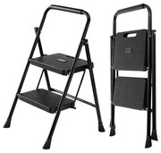 Πτυσσόμενη σκάλα-σκαμπό σιδερένια - 109-2 - 617464