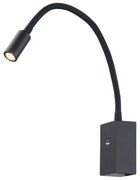 Φωτιστικό Τοίχου-Απλίκα Led Black VK/04232/B/W VKLed Αλουμίνιο