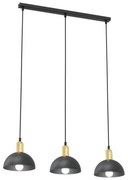 Κρεμαστό Φωτιστικό Οροφής 3xE14 60cm Moto Emibig -1386/3-Μαύρο-Χρυσό 1386/3