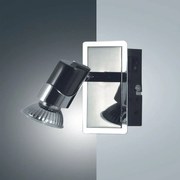 Φωτιστικό Τοίχου Alice 2554-81-172 Black Chrome Fabas Luce Μέταλλο