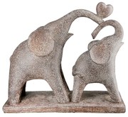 Φιγούρα Ελέφαντας 'Marula' Πολυρεζίνη Καφέ 8.5x26.5x24cm 2Τμχ