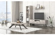 Savvidis Furniture  Σύνθετο Σαλονιού Μοριοσανίδα 195x45xΥ180 N30 Σταχτί​​ BEST-8080113