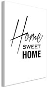 Πίνακας - Black and White: Home Sweet Home (1 Part) Vertical - 40x60