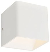 ACA L35037 Φωτιστικό Απλίκα Up-down Cube 1*3 Led 3000Κ Μέταλλο Λευκό Ματ