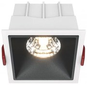 Χωνευτό Σποτ Οροφής Alfa LED 15W 3000K Μαύρο-Λευκό DL043-01-15W3K-D-SQ-WB MAYTONI DL043-01-15W3K-D-SQ-WB Ασπρόμαυρο