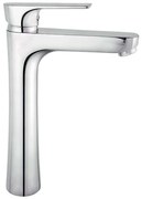 Μπαταρία Νιπτήρος Υψηλή Algeo Square BAQ2L Chrome Ferro Metal