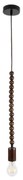 Φωτιστικό Οροφής Κρεμαστό Beads 00694 1xE27 IP20 4x47cm Dark Brown GloboStar