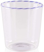 Ποτήρι Νερού 280TMA2014 8x8x9cm 320ml Clear-Blue Hermia Γυαλί