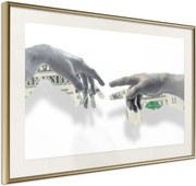 Αφίσα - Touch of Money - 60x40 - Χρυσό - Με πασπαρτού