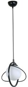 Φωτιστικό Οροφής Nepal 846STL1685 Φ25x70cm 1xE27 40W Black-White Opviq