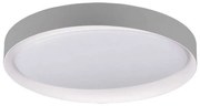 Φωτιστικό Οροφής - Πλαφονιέρα Zeta R62712411 24W Led Φ48cm 7cm Grey RL Lighting Πλαστικό