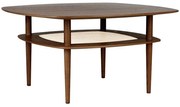 Τραπέζι Καφέ Together S.Square 5807 100x100x51.6 Dark Oak Umage