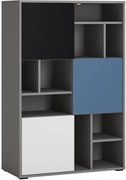 Βιβλιοθήκη χαμηλή Larsen 3D-Mple - 83.70Χ40.00Χ126.00cm