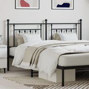 vidaXL Κεφαλάρι Μαύρο 160 εκ. Μεταλλικό
