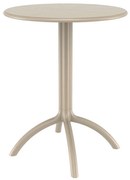 Τραπέζι πολυπροπυλένιου Octopus Φ60 Μπέζ