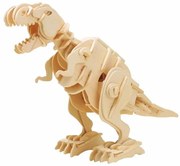 ROBOTIME WALKING T-REX Ξύλινο Μηχανικό Puzzle με Αισθητήρα Ήχου