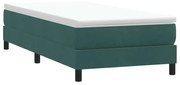 Box Spring Κρεβάτι χωρίς στρώμα Σκούρο πράσινο Βελούδινο 3315804