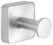 Άγκιστρο Μπάνιου Μονό Quattro 420199 5,5x5,5x5,2cm Satin Karag Ανοξείδωτο Ατσάλι