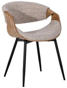 Καρέκλα Τραπεζαρίας FL1829 Fylliana Μπέζ 54x55x76εκ. 54x55x76 εκ.