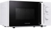 Φούρνος μικροκυμάτων Singer MW20C με χωρητικότητα 20L και ισχύ μικροκυμάτων 700W - White