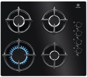 Electrolux EGG6407K Εστία Αυτόνομη Υγραερίου 4 Θέσεων 59x51εκ.,  Μαύρη