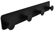 Κρεμάστρα 4 Θέσεων 806249 25,7x2x5cm Black Ankor Metal