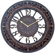 Ρολόι Τοίχου Μαύρο Πλαστικό Φ45.7cm 14740042 ArteLibre-14740042-Διάφανο 14740042