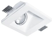 Σποτ οροφής CERAMIC DALTON INDIRECT SQUARE γύψινο χωνευτό Viokef 4116100