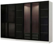 Ντουλάπα Εξάφυλλη Kale 506MNR2733 270x52x210cm White-Black Six Door