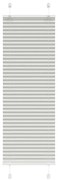 vidaXL Πλισέ περσίδα ανοιχτό γκρι 50x150 cm Πλάτος υφάσματος 49,4 cm