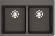 Franke MRG 620-34-34 Ένθετος Γρανιτένιος Νεροχύτης με απλή βαλβίδα 80cm Slate Grey