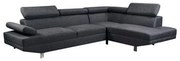 Καναπές Δεξιά Γωνία Sector Ε989,3R 268x196x79/H.84cm Anthracite Ύφασμα