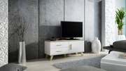 TV stand LOTTA 120 1D2S dimond white/lsonoma oak DIOMMI CAMA-LOTTA-RTV-120-1D2S-BI/DSO