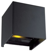 Φωτιστικό Τοίχου-Απλίκα Led Sq Greg 4188801 Black Viokef Μέταλλο