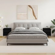 vidaXL Κομοδίνα 2 τεμ. Μαύρα 40 x 35 x 50 εκ. από Επεξεργασμένο Ξύλο