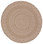Στρογγυλό Χαλί Καλοκαιρινό (Φ240) Royal Carpet Avanos 8893 White