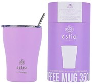 Estia 01-12090 Save The Aegean Ποτήρι Θερμός με Καλαμάκι 350ml, Lavender Purple