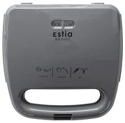 Τοστιέρα Γκρι 750w 2 Θέσεων Estia Home Art Aroma Grey 06-10010