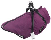 vidaXL Μπουφάν Σκύλου με ιμάντα Μοβ 3XL Φλις και Πολυεστέρας