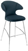 Σκαμπό Μπάρ Time Flies 590-15C5912-2 51x56x112cm Jet Air blue-Chrome Umage