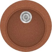 Νεροχύτης Κουζίνας Sanitec Classic 316 Ένθετος 48x48 εκ. - Granite Terracotta