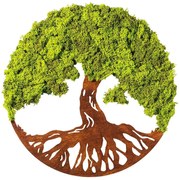 Διακοσμητικό Τοίχου Tree Of Life 931NTR1109 44x1x44cm Green-Brown Wallity Mdf